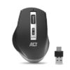 ACT - Draadloze Multi-Connect Muis, 600 tot 2400 DPI, zwart