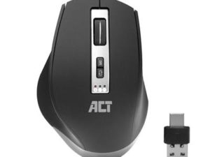 ACT - Draadloze Multi-Connect Muis, 600 tot 2400 DPI, zwart