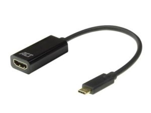 ACT - USB-C naar HDMI female adapter, 4K @ 60Hz, Zip Bag