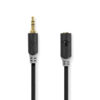 NEDIS - Stereo-Audiokabel Stereo-3,5 mm Male | 3,5 mm Female | Verguld | 5.00 m