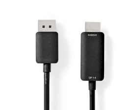 NEDIS - DisplayPort-Kabel DisplayPort Male | HDMI™ Connector | 4K@60Hz | Vernikkeld | 2.00 m NEDIS - DisplayPort-Kabel DisplayPort Male | HDMI™ Connector | 4K@60Hz | Vernikkeld | 2.00 m