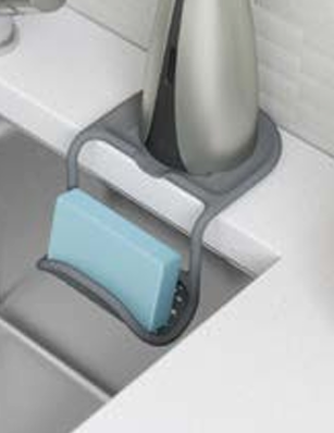 Umbra Sling flexibel gootsteenrekje SINK CADDY DOUBLE CHARCOAL