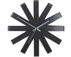 Umbra Ribbon-wandklok WALL CLOCK 30CM BLACK