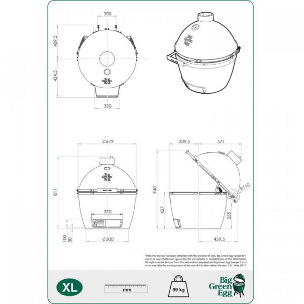 BIG GREEN EGG - BBQ - XL