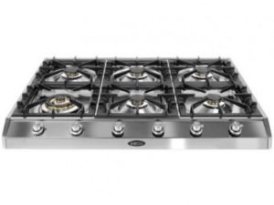 BORETTI - PGK96IXBE Tussenbouwgaskookplaat 6 pits 90cm inox