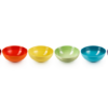Le Creuset - Aardewerken Regenboog set ontbijtkommetjes per 6 16cm