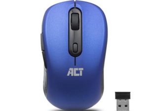 ACT Wireless Mouse, USB nano receiver, 1600 dpi, blue