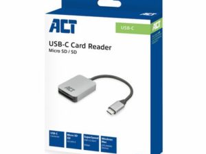 Act usb-c card reader for sd and micro s