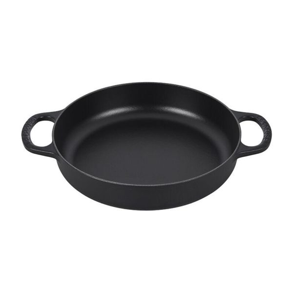 LE CREUSET - Hapjespan mat zwart 28 cm