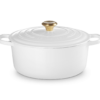 * LE CREUSET - Braad/ stoofpan rond wit- 28 cm- 6.7L