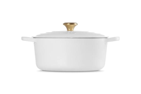 * LE CREUSET - Braad/ stoofpan rond wit- 28 cm- 6.7L