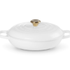 * LE CREUSET - CAMPAGNARD wit rond- 30 cm - 3.5L