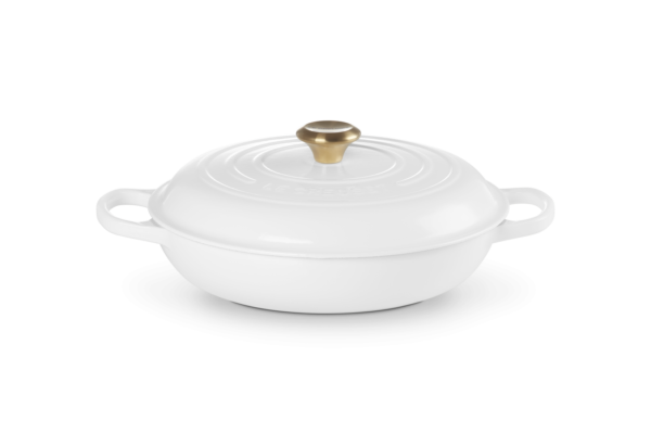 * LE CREUSET - CAMPAGNARD wit rond- 30 cm - 3.5L