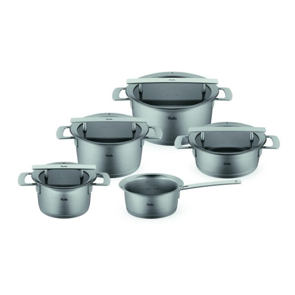 FISSLER - Collection Pannenset met Glasdeksels, 5-delig