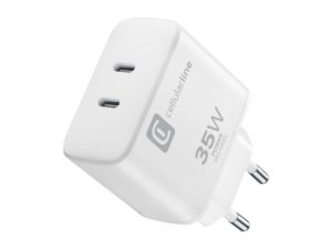 CELLULARLINE - Reislader Apple 35W, 2x USB-C PD, wit