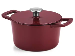 FISSLER MOMENTS KOOKPOT BURGUNDY RED 20cm