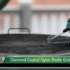 BIG GREEN EGG - Diamond coated nylon bristle scrubber