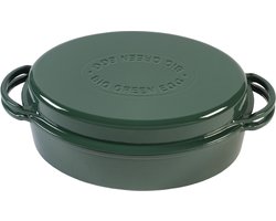 BIG GREEN EGG - Geëmailleerde Ovale Braadpan - 4L