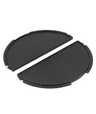 BIG GREEN EGG - Half rond Gietijzeren Grillplaat/Plancha - XL/XXL