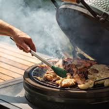 BIG GREEN EGG - Silicone Tipped Tongs - 40 cm