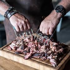 BIG GREEN EGG - Stainless Steel Meat Claws + Soft Hand Handles