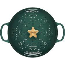 LE CREUSET - stoofpan rond kerstboom gietijzer