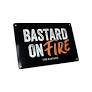 The Bastard Man Cave Plate 'Bastard on fire'