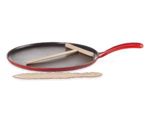LE CREUSET - Gietijzeren pannenkoekpan in Kersenrood 27cm