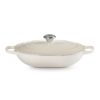 Le creuset - Oblong braad stoofpan bamboo Merinque