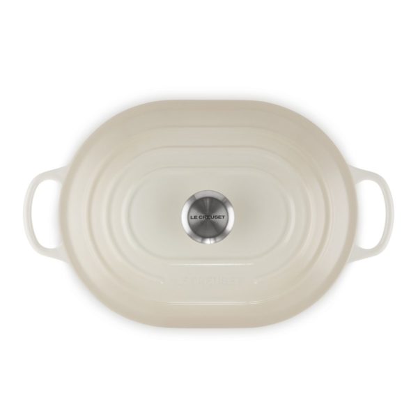 Le creuset - Oblong braad stoofpan bamboo Merinque