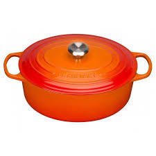 Le Creuset * Gietijzeren ovale braadpan in Oranjerood 40cm 13,9l