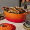 Le Creuset * Gietijzeren ovale braadpan in Oranjerood 40cm 13,9l
