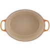 Le Creuset * Gietijzeren ovale braadpan in Oranjerood 40cm 13,9l