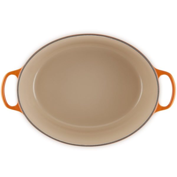 Le Creuset * Gietijzeren ovale braadpan in Oranjerood 40cm 13,9l