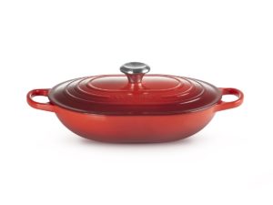 Le Creuset * OBLONG BRAAD STOOFPAN 31cm CERISE