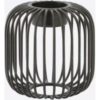 wire theelichthouder zwart 9.5 cm