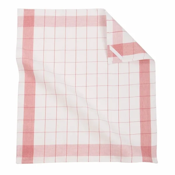 ziczac Keukenhanddoek prof. 55x75 cm, set2, rood