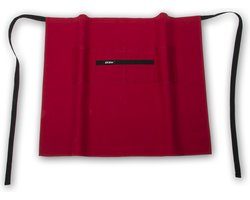 ziczac Schort Prof. Bistro 4 zakken 105x85 cm rood