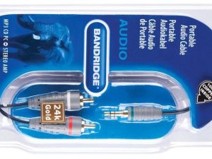 BANDRIDGE - AUDIO CABLE 3.5 TO RCA - 1M BANDRIDGE - AUDIO CABLE 3.5 TO RCA - 1M