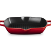 Le Creuset Gietijzeren Hoge Grillpan 30x30cm - Cerise Kersenrood