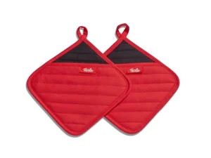 FISSLER - PANNENLAP SET VAN 2 ROOD FISSLER - PANNENLAP SET VAN 2 ROOD