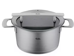 FISSLER - PHI COLLECTION KOOKPOT D24CM 5,7L GLAZEN DEKSEL FISSLER - PHI COLLECTION KOOKPOT D24CM 5,7L GLAZEN DEKSEL