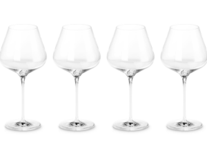 LE CREUSET - RODE WIJNGLAZEN WA Glas/Transp. Set4 Burgundy