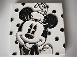 DISNEY - CARREAU MINNIE - Porseleinen tegel - Minnie mouse DISNEY - CARREAU MINNIE - Porseleinen tegel - Minnie mouse