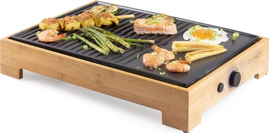 Domo plancha grill bamboo DO9271G