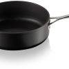 LE CREUSET - Anti-aanbak Sauteerpan met Rechte Wand + Handvat in Zwart 28cm 5,4l