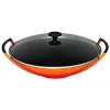LE CREUSET - WOK RD Tradit. CI 36cm Flame GlazenDksl