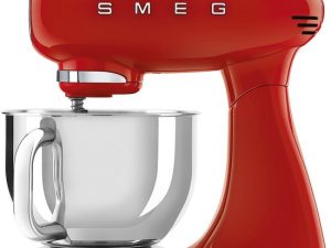 Smeg - KEUKENROBOT SMF03 + SHORT + GLAZEN KOM Rood Smeg - KEUKENROBOT SMF03 + SHORT + GLAZEN KOM Rood