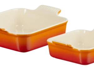 LE CREUSET - OVENSCHALENSET SQ Heritage SW flame