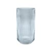 POINT VIRGULE - vaas uit glas blauw Ø 14.3cm H 28cm